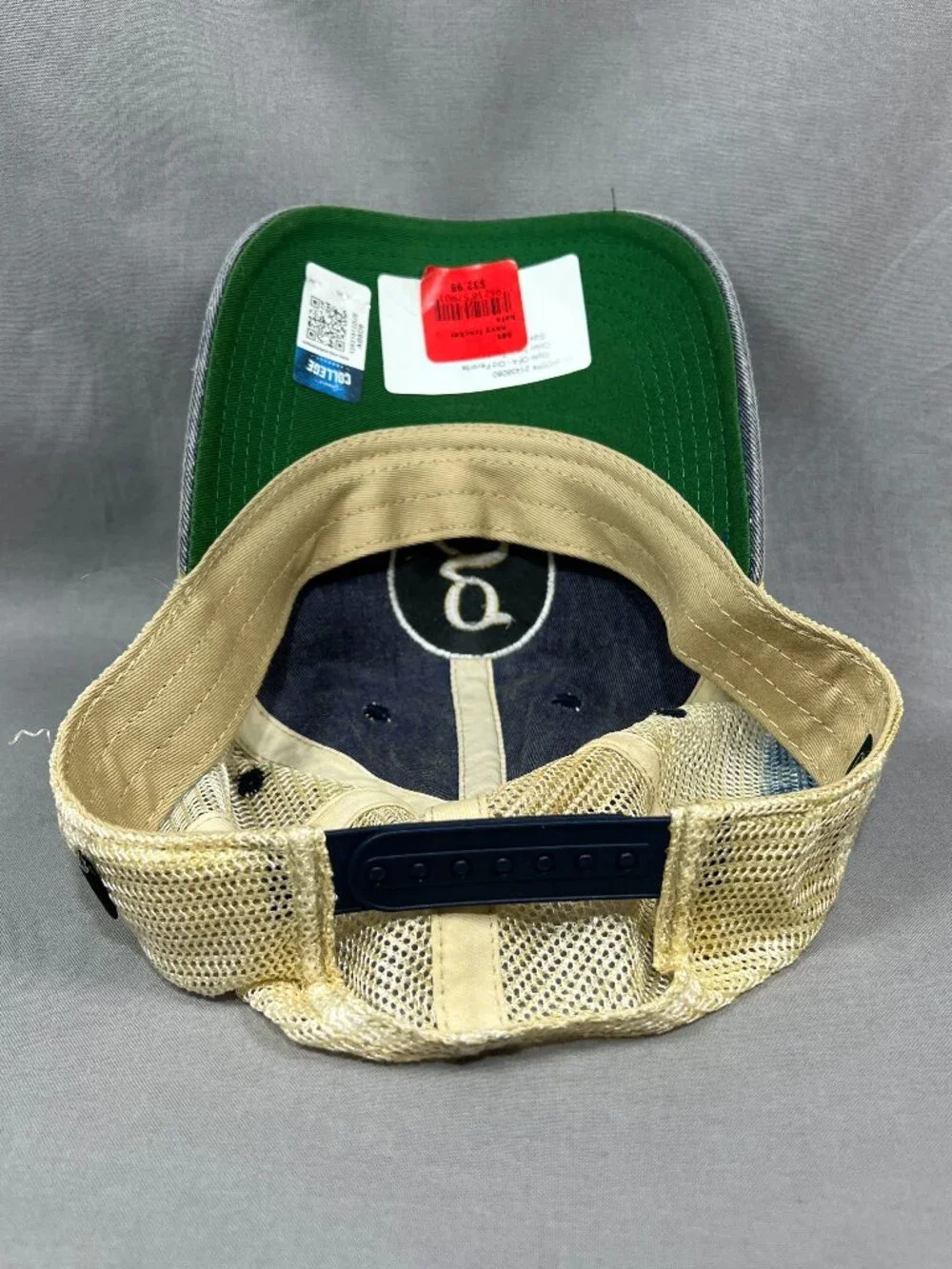 Garth Brooks Concert Notre Dame Legacy Trucker Hat Blue Cream Snapback Dad Cap